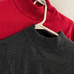 Set of 2 Long Sleeve Chicos Turtle Neck Sweaters. Size-1